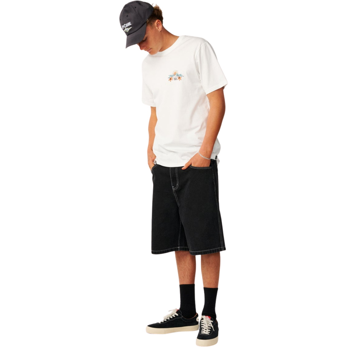 Rip Curl Mens Hazed & Tubed T-Shirt 131MTE - Bone